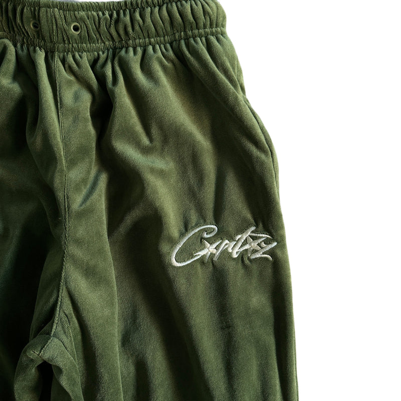 Conjunto Corteiz Allstarz Velour Green