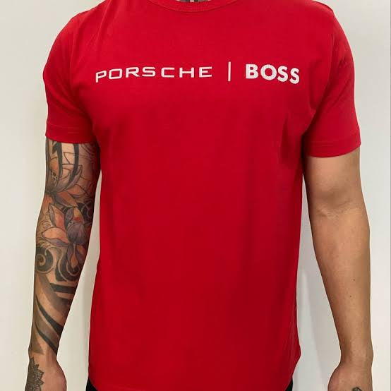 Camiseta Porsche X Boss Vermelha