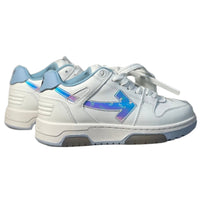 Tênis OFF-WHITE Out Of Office OOO Low Tops White Iridescent Blue