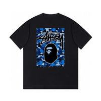 Camiseta Bape Sta x Stussy