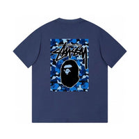Camiseta Bape Sta x Stussy
