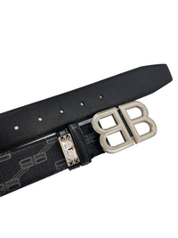 Cinto De Couro Balenciaga Black