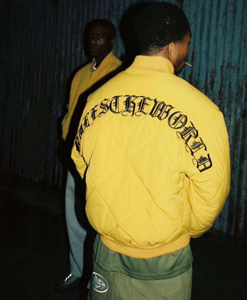 Corteiz Olde English Quilted Bomber Jacket