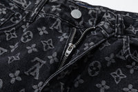 Calça Jeans Louis Vuitton Distressed Baggy Monogram