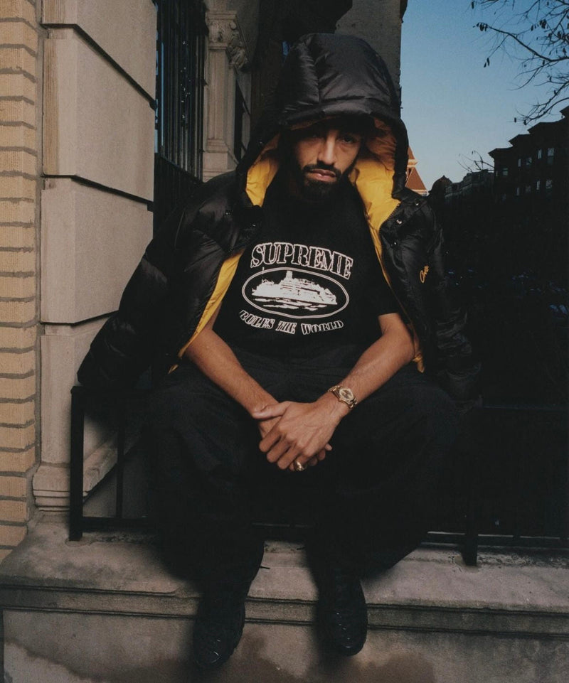 Corteiz x Supreme Camiseta Rules The World Black