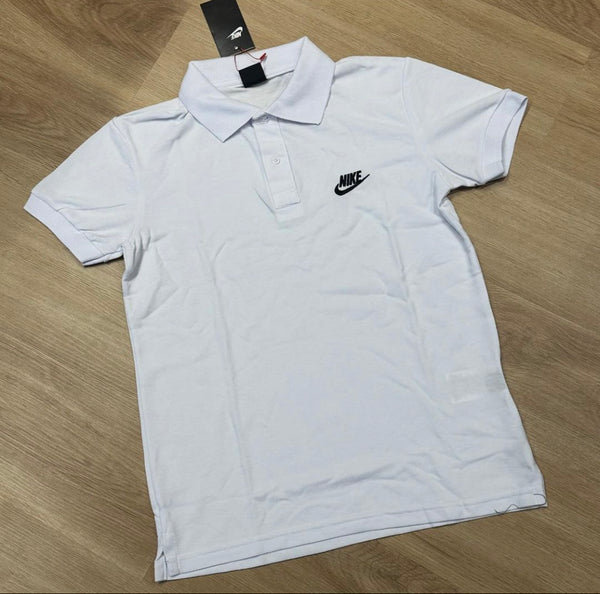 Camisa Gola Polo Nike Branca Algodão