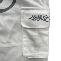 Calça Y2K Minus Two White And Grey