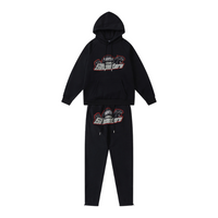 Conjunto Trapstar Shooters   Hoodie Tracksuit Black