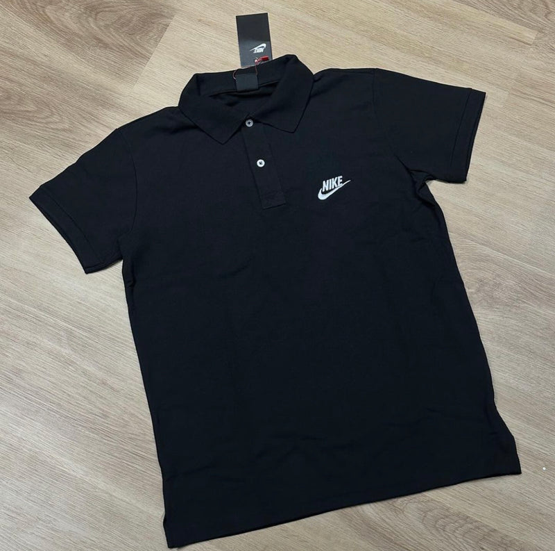 Camisa Gola Polo Nike Preta Algodão