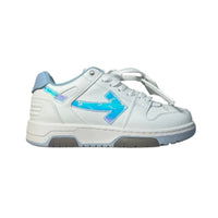 Tênis OFF-WHITE Out Of Office OOO Low Tops White Iridescent Blue