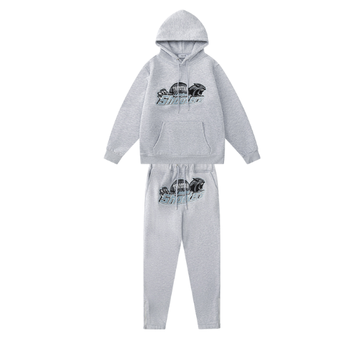 Conjunto Trapstar Shooters   Hoodie Tracksuit Gray