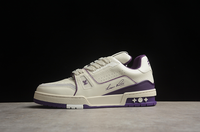 TÊNIS LOUIS VUITTON TRAINER LUXO - BRANCO/ ROXO