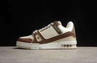 TÊNIS LOUIS VUITTON TRAINER LUXO - BEGE / MARROM / BRANCO