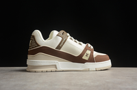 TÊNIS LOUIS VUITTON TRAINER LUXO - BEGE / MARROM / BRANCO