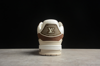 TÊNIS LOUIS VUITTON TRAINER LUXO - BEGE / MARROM / BRANCO