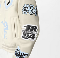 Jaqueta Louis Vuitton Varsity Multipatches Mix Leather