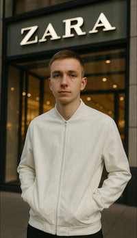 Jaquta Modelo Zaara Couro Branca