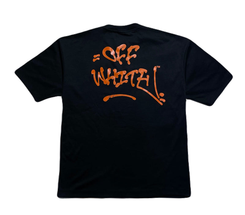 Camiseta Off White Logo Laranja