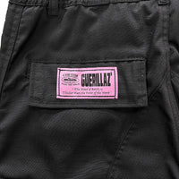 Calça Cargo Corteiz "Black With Pink Logo"