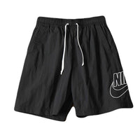 Nike Men Embroidered Casual Shorts Black