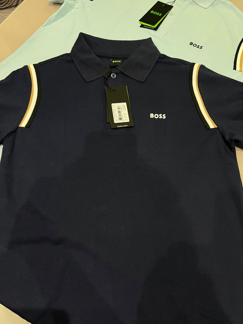 Camisa Polo Hugo Boss Azul Escura Premium