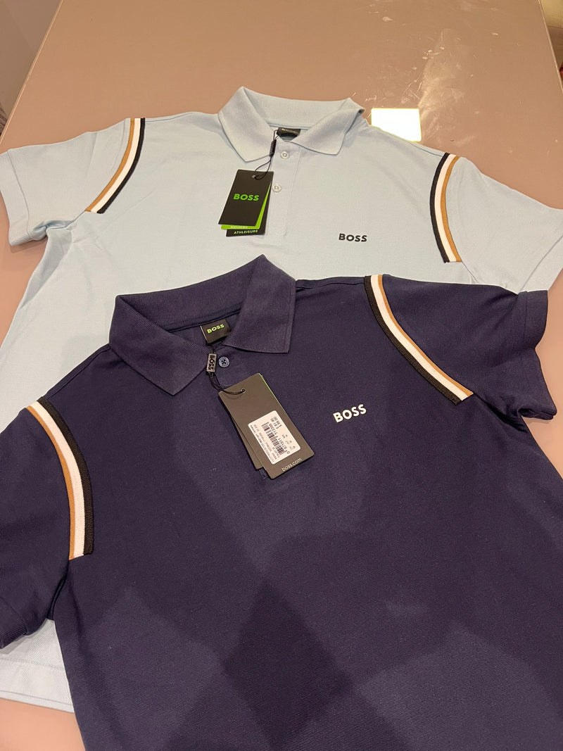 Camisa Polo Hugo Boss Azul Escura Premium