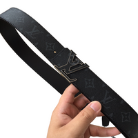 Cinto De Couro Louis Vuitton Black