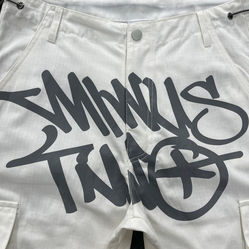 Calça Y2K Minus Two White And Grey