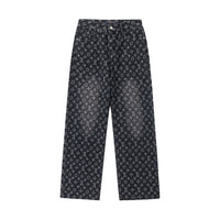 Calça Jeans Louis Vuitton Distressed Baggy Monogram