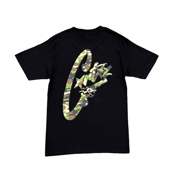 Camiseta Corteiz Camouflage Pistol