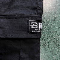 Calça Cargo Corteiz "All Black Logo"